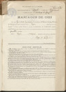Naissances, mariages, décès (1923-1932).