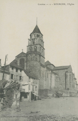 Uzerche : "Corrèze - 2 - Uzerche, l'église".