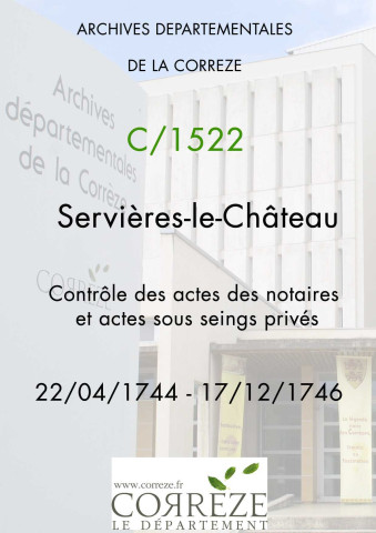 22 avril 1744-17 décembre 1746