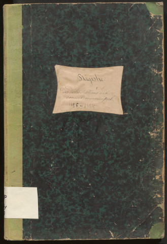 Délibérations du conseil municipal. 13 juin 1886-23 août 1894