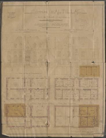 Groupe scolaire : construction, réparations, mobilier, aliénation de l'ancienne maison d'école.