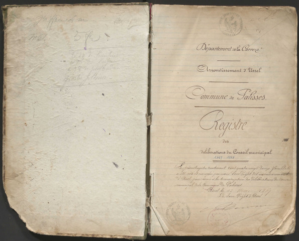 Délibérations du conseil municipal. 12 mai 1867-24 juin 1888