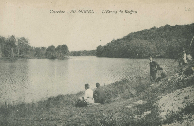 Gimel : "Corrèze - 30. Gimel - L'étang de Ruffau".