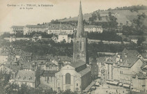 Tulle : "Corrèze - 5 - Tulle, la cathédrale et le lycée".