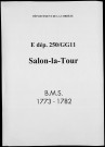 Baptêmes, mariages, sépultures (1773-1782)