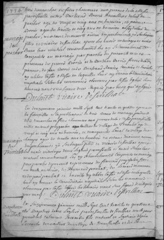 Baptêmes, mariages, sépultures (1723-1742)