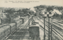 Brive-la-Gaillarde : "Corrèze - 27. Brive - Vue générale de la gare (bifurcation Tulle-Toulouse)".