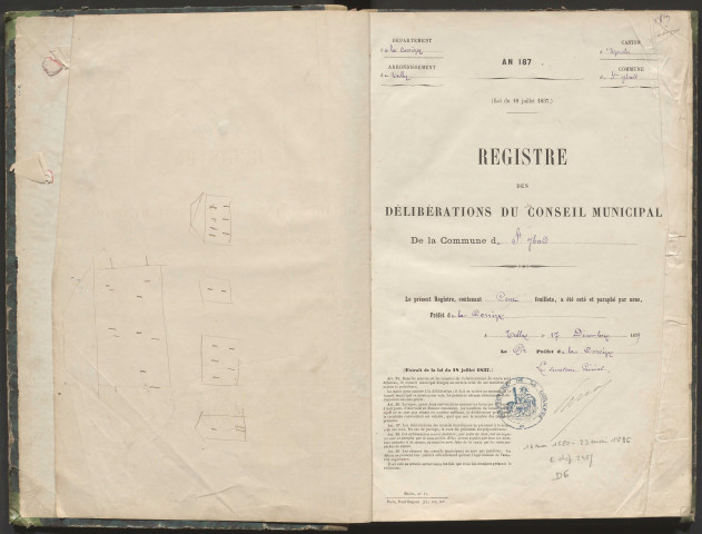 Délibérations du conseil municipal. 16 mai 1880-23 mai 1886