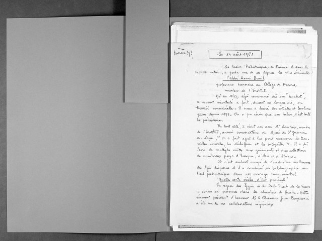 Henri Breuil dit « l'abbé Breuil ».