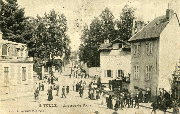 "8. Tulle. - Avenue de Paris".