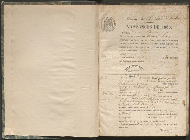 Naissances (1869-1881)