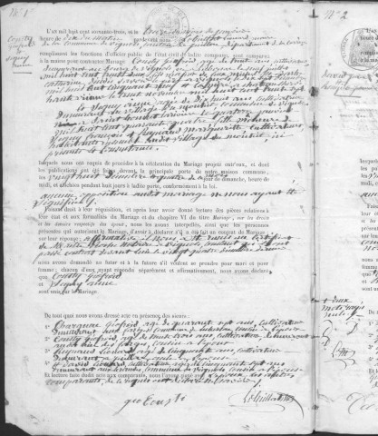 Mariages (1863-1882)