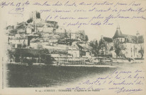 Turenne : "?.44 - Corrèze - Turenne - L'église et les ruines".