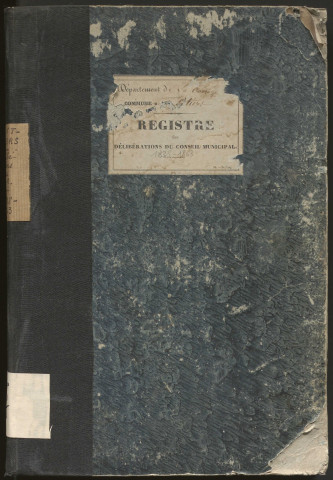 Délibérations du conseil municipal. 20 mai 1838-17 mai 1863