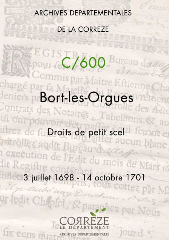 3 juillet 1698-14 octobre 1701