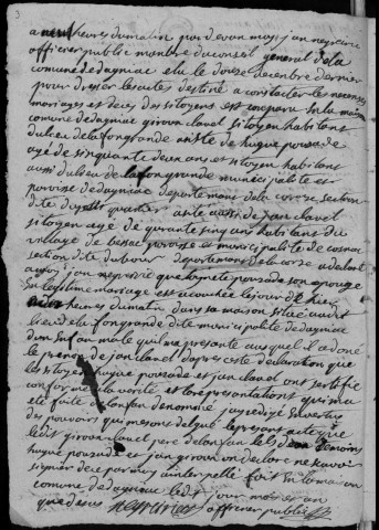 Naissances, mariages, décès (1793-1802)