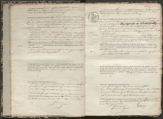 Mariages (1843-1882)