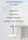 Population : listes nominatives (1861-1962), mouvements de population (1890-1896), feuille récapitulative de la population de la commune (1954).
