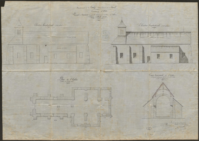 Eglise, presbytère.