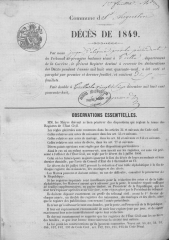 Décès (1849-1868)