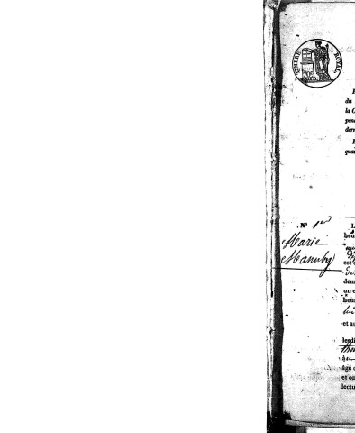 Naissances, mariages, décès (1843-1852)