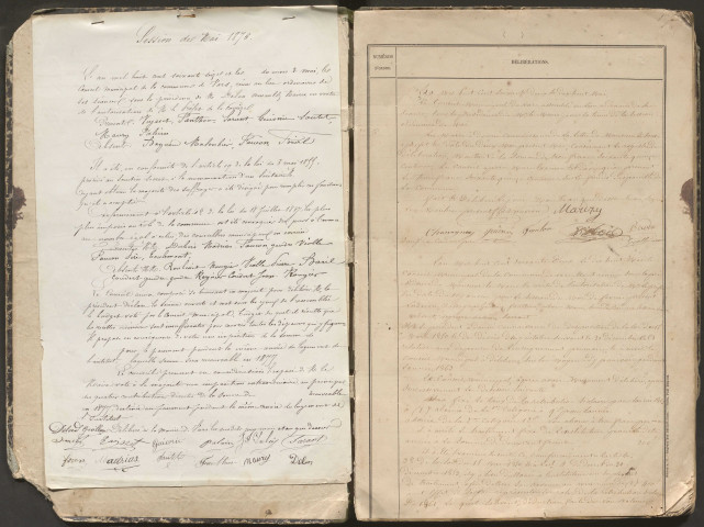 Délibérations du conseil municipal. 18 mai 1862-9 mars 1877