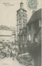 Beaulieu-sur-Dordogne : "La Corrèze illustrée - Beaulieu - Place du marché".