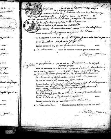 Naissances (1803-1848)