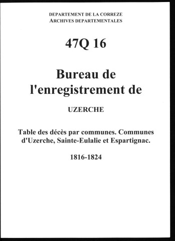 Communes de Vigeois, Troche, Orgnac-sur-Vézère, Perpezac-le-Noir, Estivaux, Saint-Bonnet-L'Enfantier.
