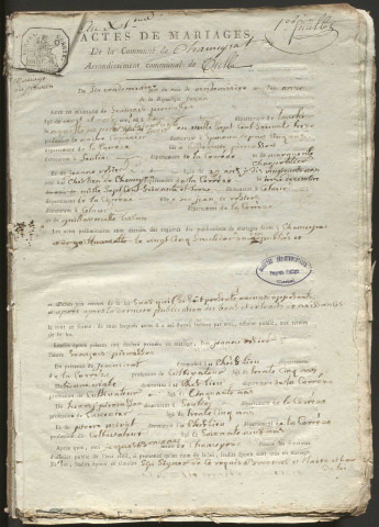 Mariages (1803-1827)