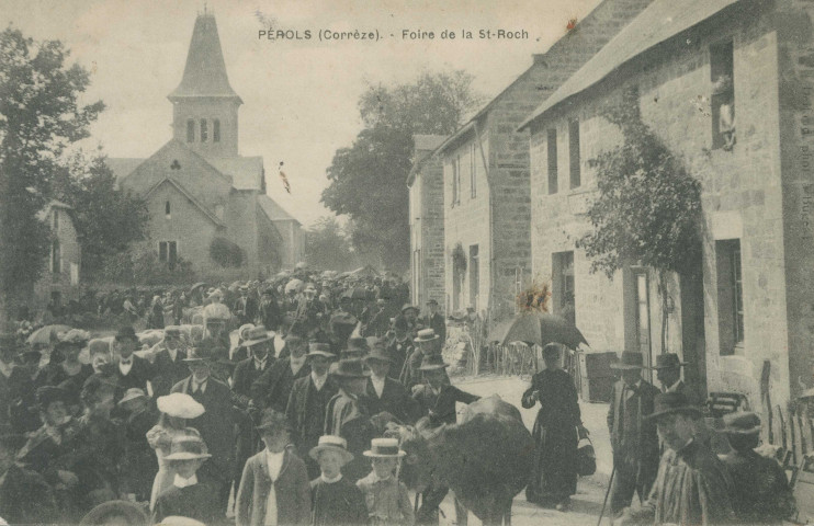 Pérols-sur-Vézère : "Pérols (Corrèze). - Foire de la St-Roch".