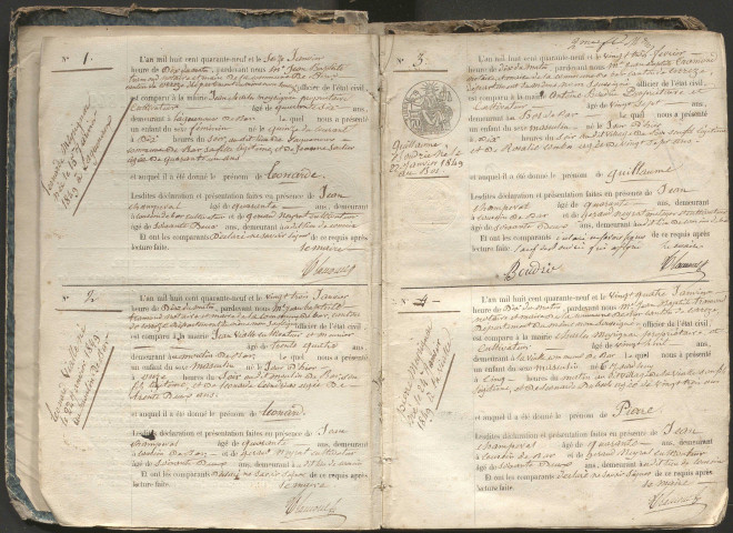 Naissances (1849-1868)