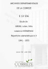 Répertoire alphabétique : A-V