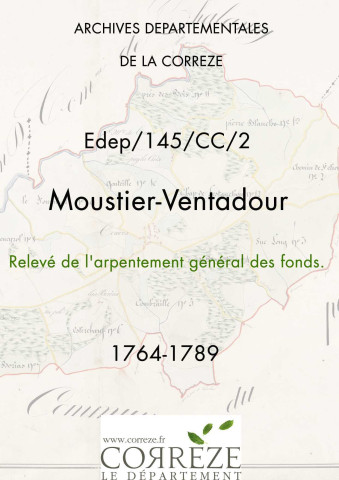 Relevé de l'arpentement général des fonds.