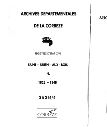 Naissances (1822-1848)