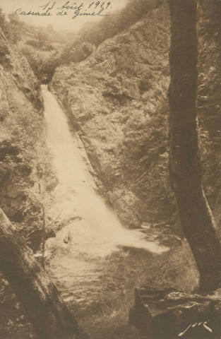 Gimel : "Toutes la France - Edition Jové Paul (B.-P.) - Héliographie de luxe - N°513 - Cascades de Gimel - La queue de cheval (Corrèze)".