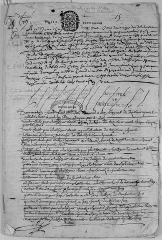 Répertoire chronologique : 1631-1655