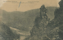 Soursac : "La Corrèze illustrée - Gorges de la Dordogne - 71. La roche de l'Aiguille, près Nauzenac".