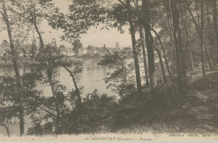 Argentat : "16. Argentat (Corrèze) - Paysage".