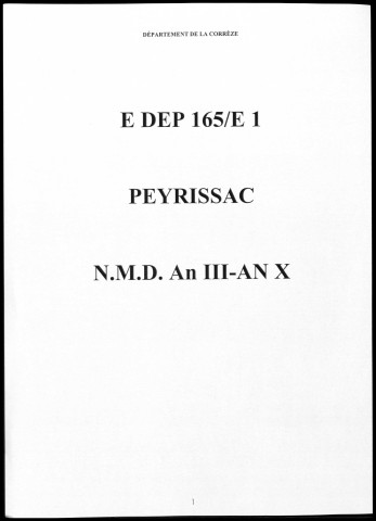 Naissances, mariages, décès (1795-1802)