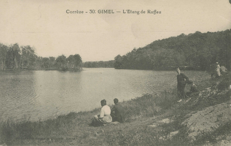 Gimel : "Corrèze - 30. Gimel - L'étang de Ruffau".