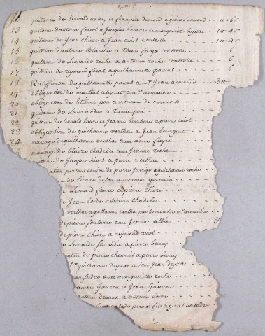 Répertoire chronologique : décembre 1754-décembre 1760