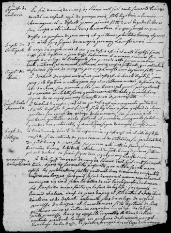 Baptêmes, mariages, sépultures (1763-1792)