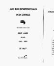 Naissances, mariages, décès (1843-1852)