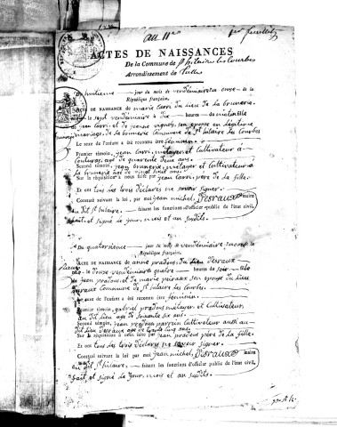 Naissances (1803-1848)