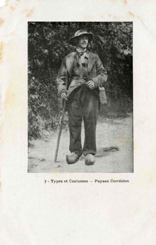 "7 - Types et costumes - Paysan corrézien".