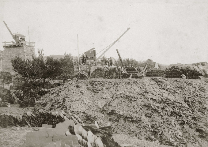 Les ardoisières, extraction.