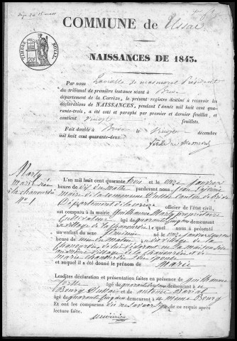 Naissances (1843-1862)