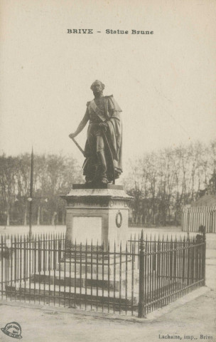 Brive-la-Gaillarde : "Brive - Statue Brune".