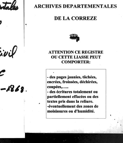 Décès (1849-1868)